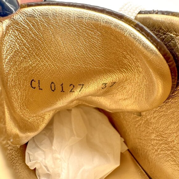 Louis Vuitton High Top Sneaker Boot EU 37 US 7 Brown LV Monogram Trainer Bootie - Picture 10 of 14